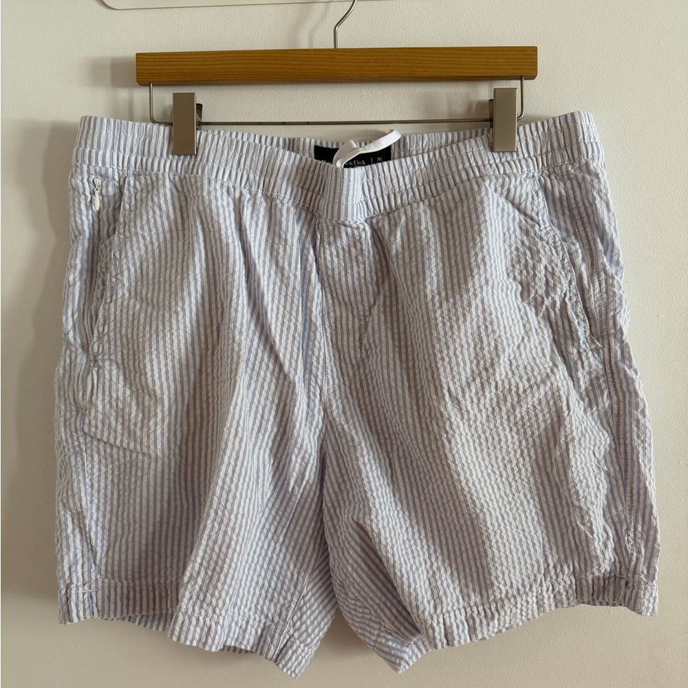 Abercrombie Blue and White Shorts